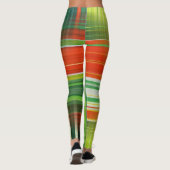 Leggings voor groene en rode kerst (Achterkant)