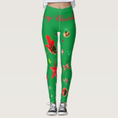 Leggings voor groene kerstversieringen (Voorkant)