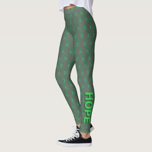 Leggings voor groene leesbaarheid met aangepaste w (Links)