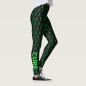 Leggings voor groene leesbaarheid met aangepaste w (Rechts)