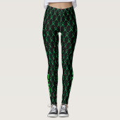 Leggings voor groene leesbaarheid met aangepaste w (Voorkant)