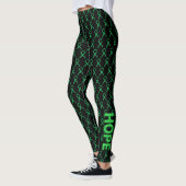 Leggings voor groene leesbaarheid met aangepaste w (Links)