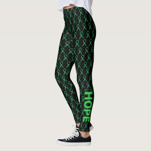 Leggings voor groene leesbaarheid met aangepaste w (Links)