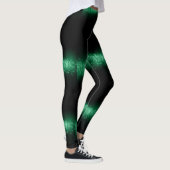 Leggings voor groene mode met vonkloos design (Rechts)