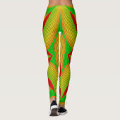 Leggings voor groene/rode vrouwen (Achterkant)