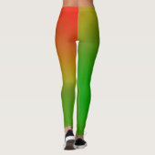 Leggings voor groene/rode vrouwen (Achterkant)