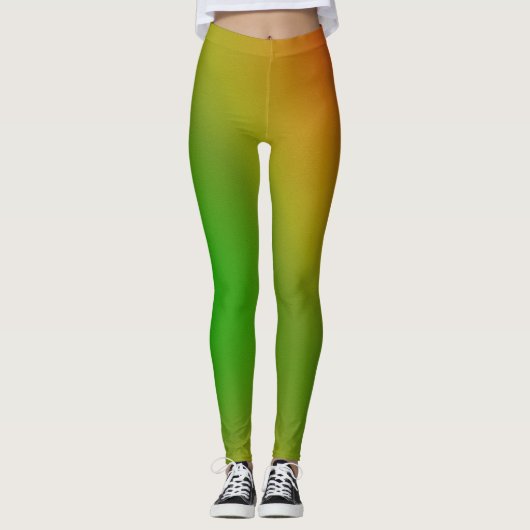 Leggings voor groene/rode vrouwen (Voorkant)