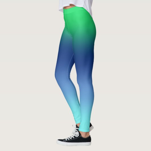 Leggings voor groene zeemacht Aqua Gradient (Links)