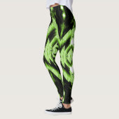 Leggings voor groene/zwarte vrouwen (Links)
