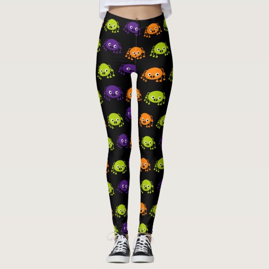 Leggings voor Halloween Spider in meerdere kleuren (Voorkant)