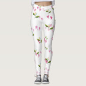 Leggings voor harten en bloemen (Voorkant)