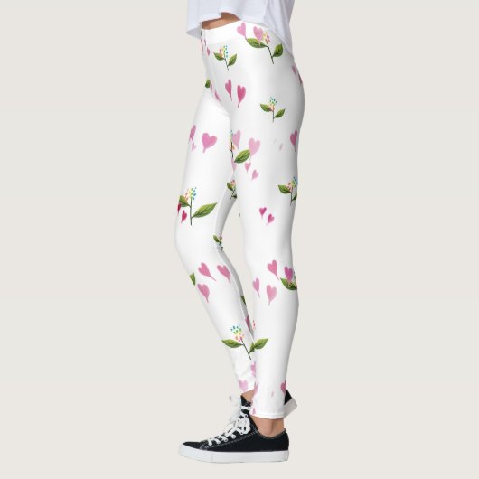 Leggings voor harten en bloemen (Links)