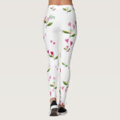 Leggings voor harten en bloemen (Achterkant)