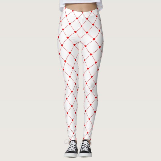 Leggings voor harten en vierkanten (Voorkant)