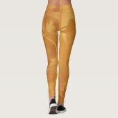 Leggings voor Herfst met leafy Patterned voor vrou (Achterkant)