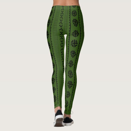 Leggings voor het afdrukken van Afrikaanse modderk (Achterkant)