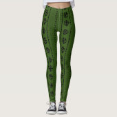 Leggings voor het afdrukken van Afrikaanse modderk (Voorkant)