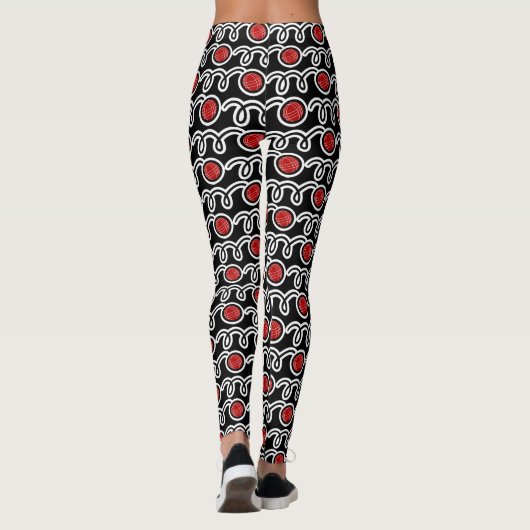 Leggings voor het afdrukken van buisbalkpatronen (Achterkant)