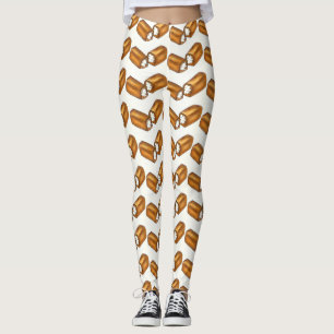 Leggings voor het afdrukken van een Cream-gevuld S