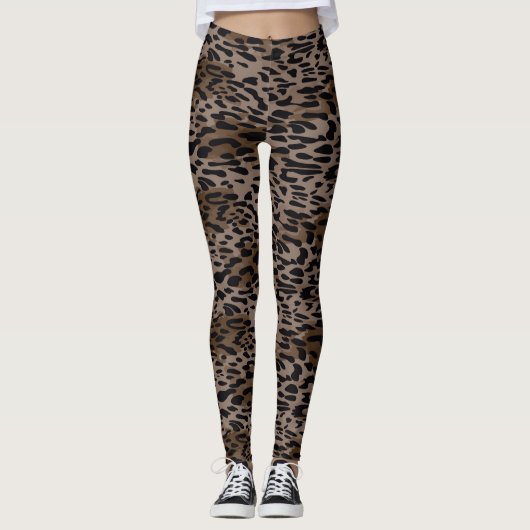 Leggings voor het afdrukken van luipaarden (Voorkant)