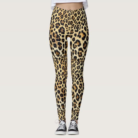 Leggings voor het afdrukken van luipaarden (Voorkant)