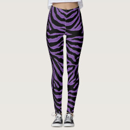 Leggings voor het afdrukken van Paarse en zwarte Z