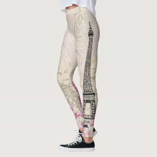 Leggings voor het afdrukken van  Parijse eiffeltow