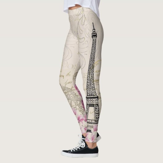 Leggings voor het afdrukken van  Parijse eiffeltow (Links)