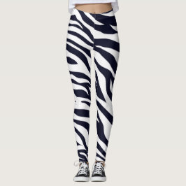Leggings voor het afdrukken van zwarte en witte dr
