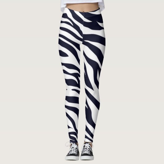 Leggings voor het afdrukken van zwarte en witte dr (Voorkant)