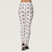 Leggings voor het bruinroze rozenrood (Achterkant)
