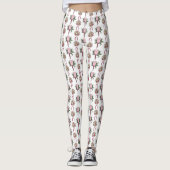 Leggings voor het bruinroze rozenrood (Voorkant)