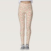 Leggings voor het Cream-Brick Paisley-patroonpatro (Voorkant)