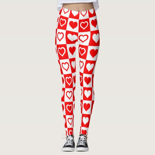 Leggings voor het hartpatroon (Voorkant)