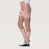 Leggings voor het huidkleur-effect op pure kant pa (Links)