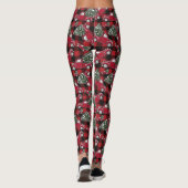 Leggings voor het kerstboompatroon (Achterkant)