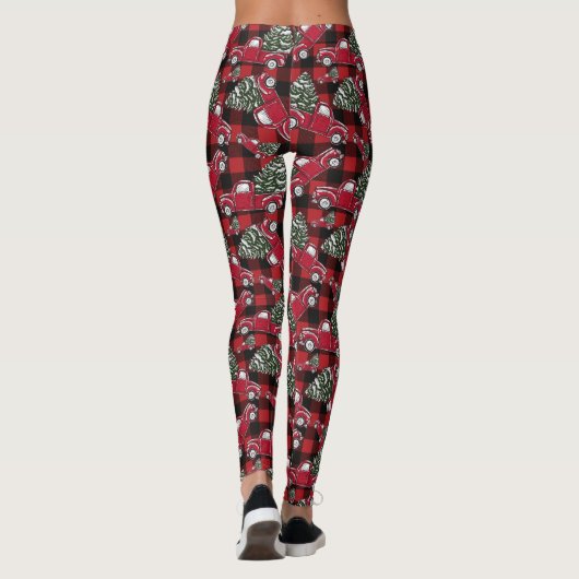 Leggings voor het kerstboompatroon (Achterkant)