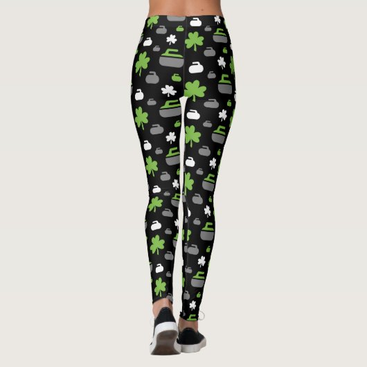 Leggings voor het krullen van Rocks en Shamrocks (Achterkant)