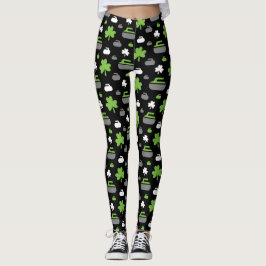 Leggings voor het krullen van Rocks en Shamrocks
