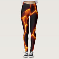 Leggings voor het lava-patroonpatroon