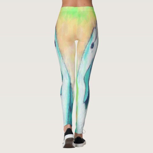 Leggings voor het schilderen van dolfijnen (Achterkant)