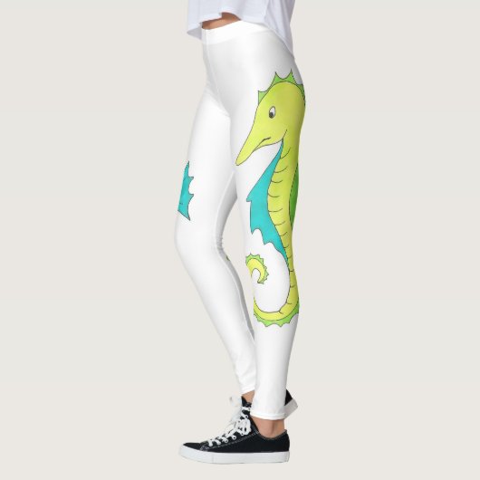 Leggings voor het strand van Groene Blauwe Zee Paa (Links)