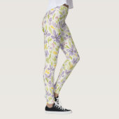 Leggings voor kalender- en groene lente-Floral-des (Rechts)