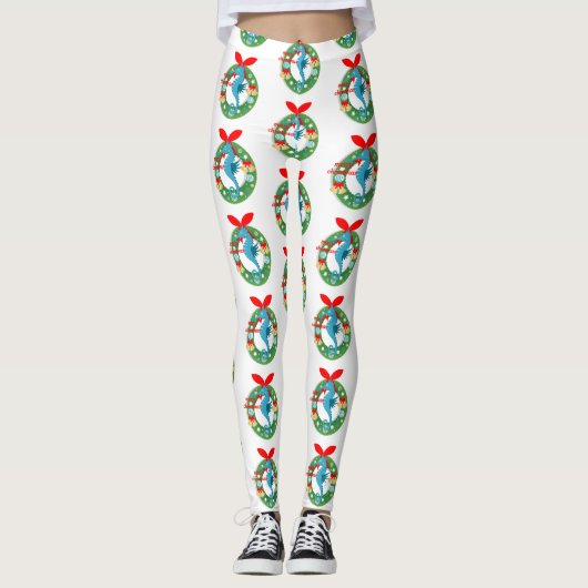 leggings voor kerst - kerst seahorse (Voorkant)