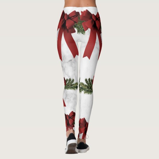 Leggings voor kerstcadeautjes en marmer (Achterkant)