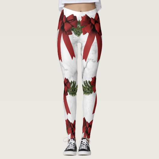 Leggings voor kerstcadeautjes en marmer (Voorkant)