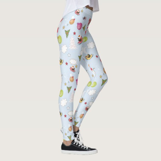 Leggings voor kerstelementen Snowman Pattern (Rechts)