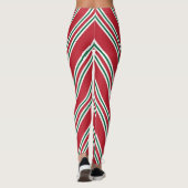 Leggings voor kerstfeestdagen met snoepriet (Achterkant)