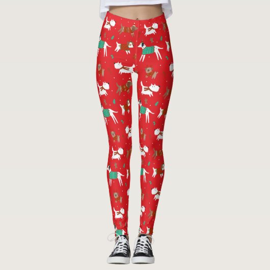 Leggings voor kerstfeestelijke Sweater Pet (Voorkant)