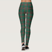 Leggings voor kerstgroen/rood speldenvrouwen (Achterkant)